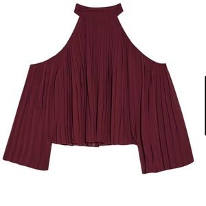 Walter Baker Cold shoulder pleated